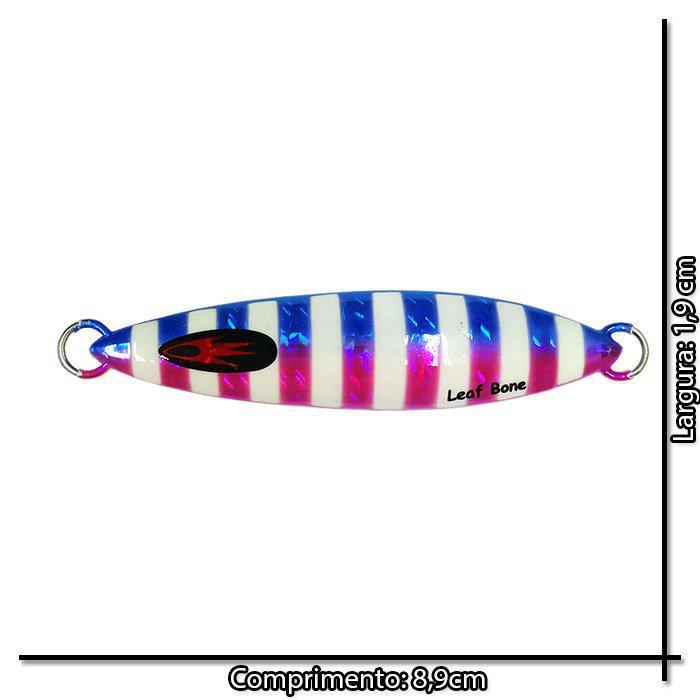 Miniatura Isca Artificial Leaf Bone 60G 8,9Cm Jumping Vfox Para Pesca