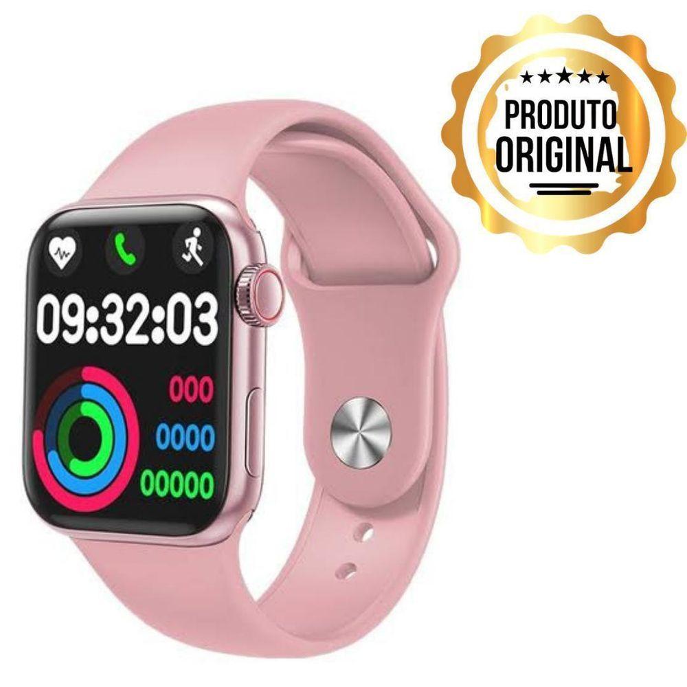 Miniatura Relogio Inteligente Smartwatch Hw12 Iwo Serie 6 Rose