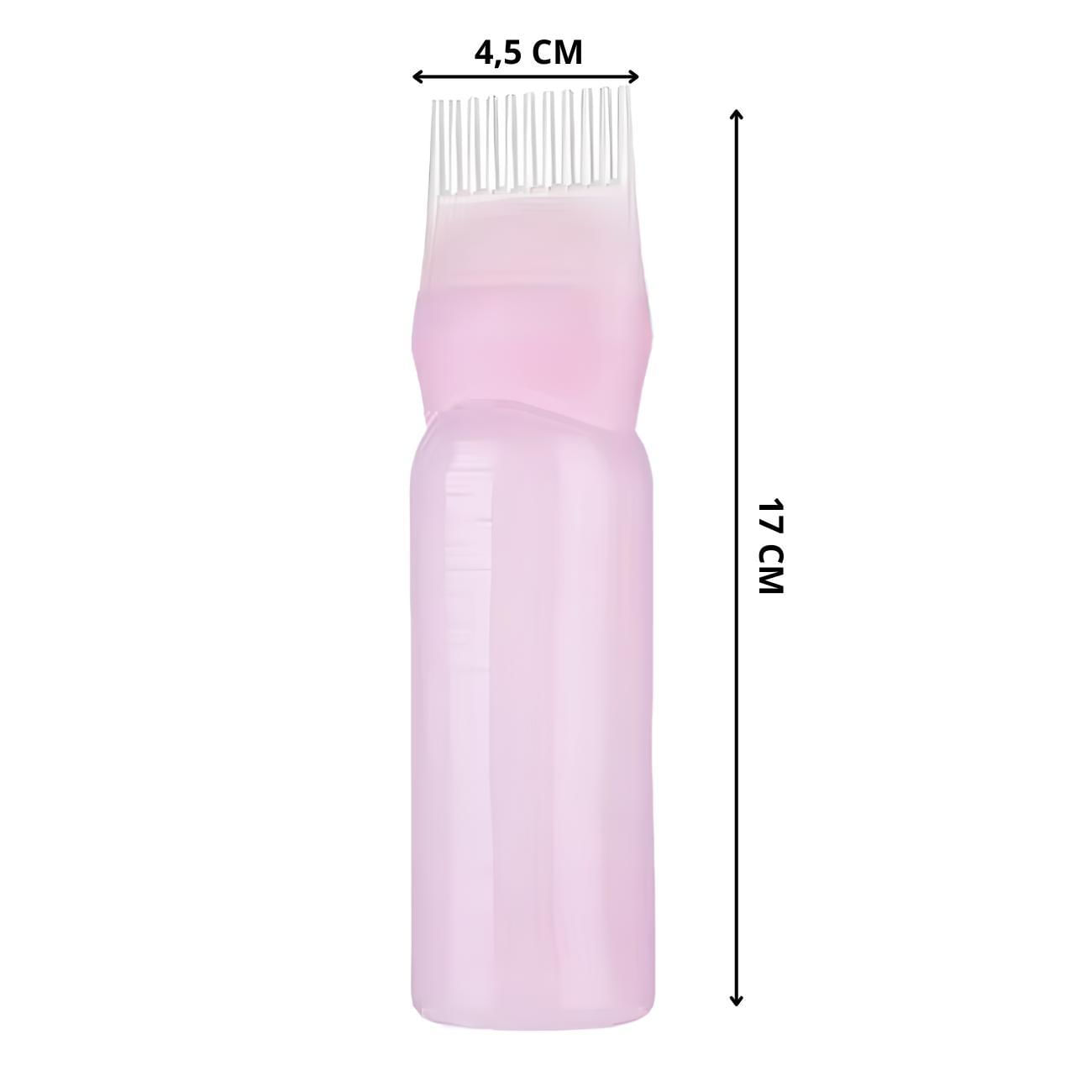 Miniatura Frasco Aplicador De Tinta Com Pente Prático Para Cabelo
