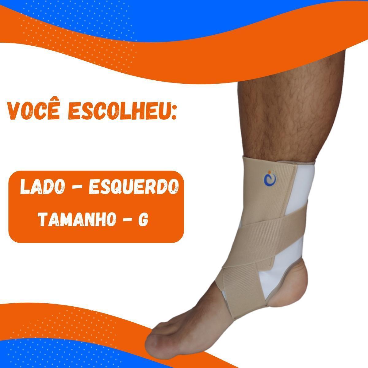 Miniatura Tornozeleira Ortopédica Estabilizador Tornozelo Esquerdo G