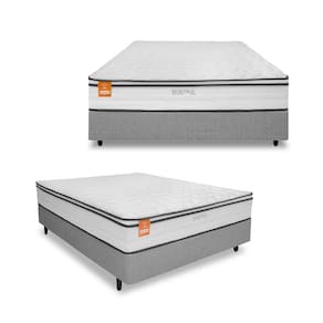 Miniatura Cama Box Casal MGA Itaflex Colchão Inducol Montreal Europillow Molas Ensacadas SoftGel