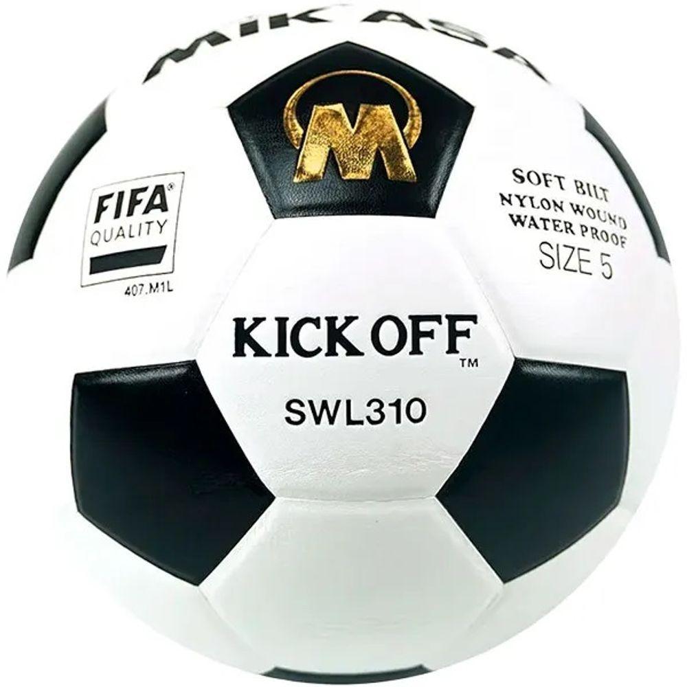 Miniatura Bola De Futevôlei Mikasa Swl310 Preta E Branca