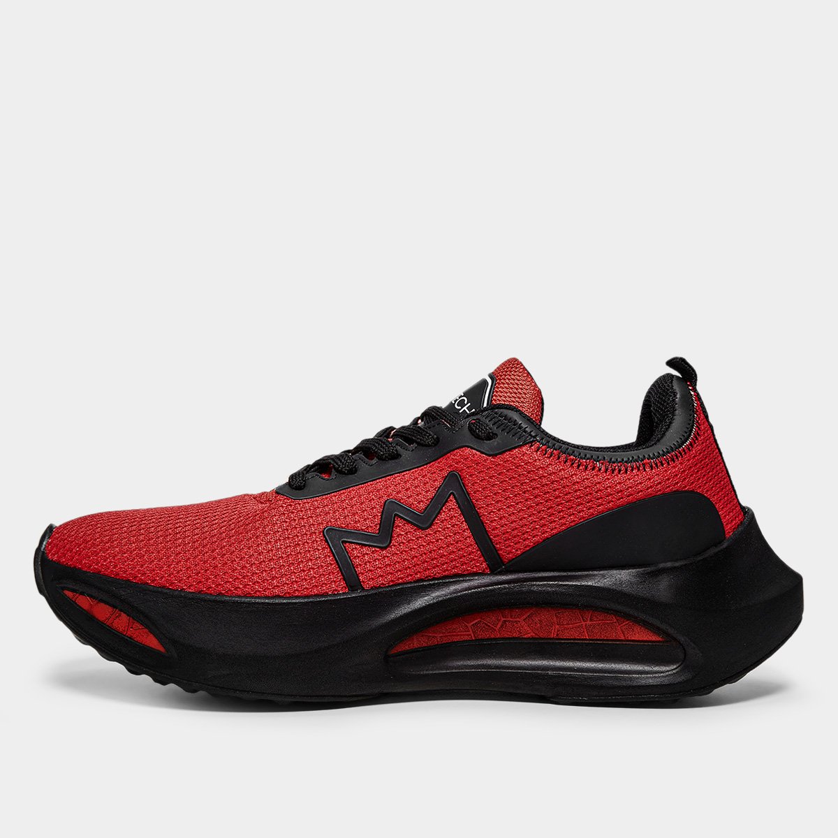 Tênis First T191 Masculino Preto+Vermelho - 40