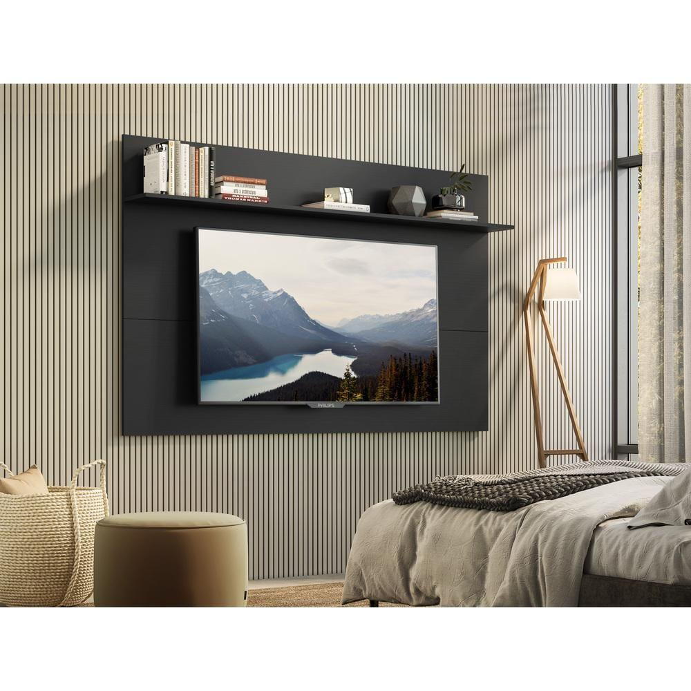 Painel Com Prateleira Para Tv Até 65´´ Amsterdã Plus Fg3363 Preto