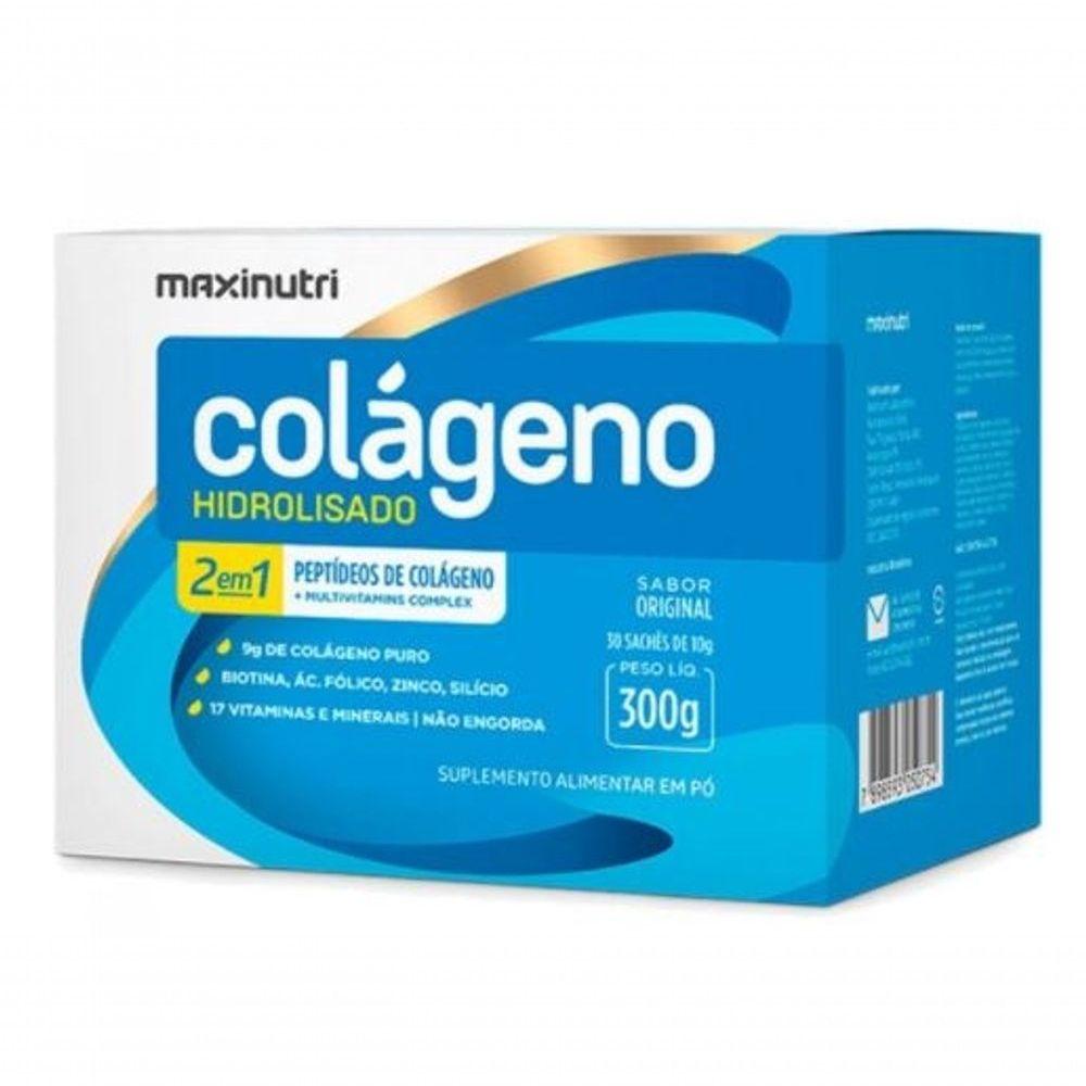 Miniatura Colágeno Hidrolisado 2 Em 1 (30 Sachês De 10g) - Sabor: Original