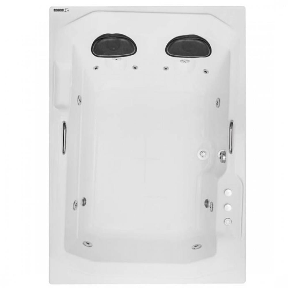 Miniatura Banheira Hidromassagem Astra Prima Maggiore Super Luxo 170cmx120mx44cm - 06 Jatos Branco Gel-Coat P4 sem Aquecedor 110V