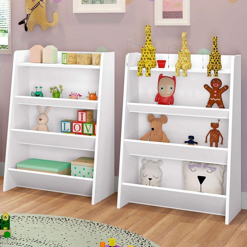 Porta Brinquedos Organizador Barcelona Branco