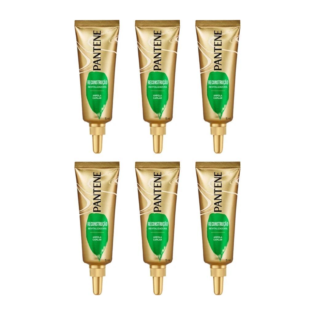 Miniatura Ampola Pantene Reconstrução Revitalizadora 15Ml - Kit 6Un
