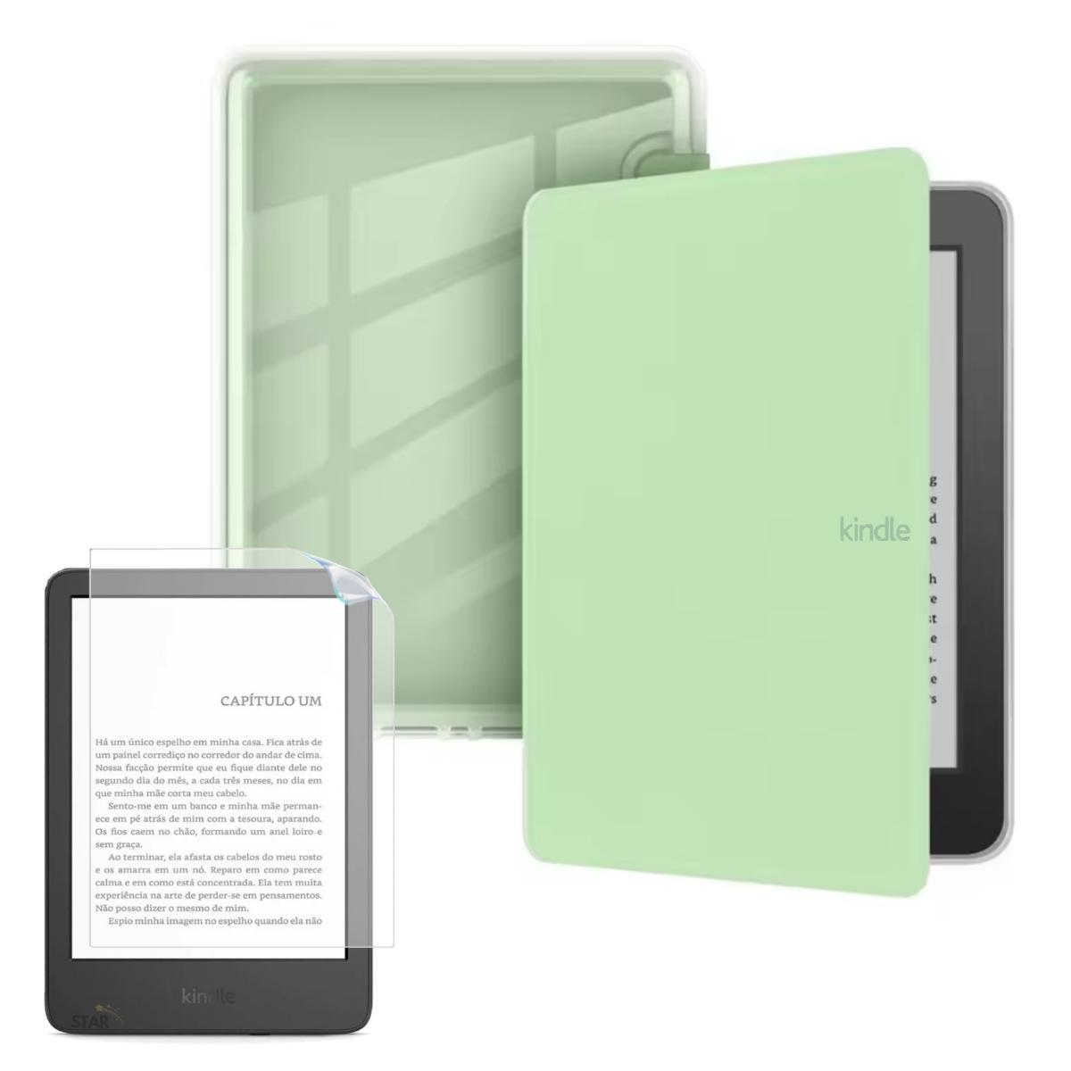Miniatura Capinha Acrílico Para Kindle Paperwhite 12 Sa568B + Película