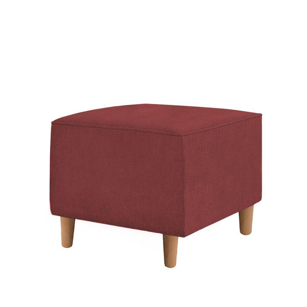 Miniatura Kit Amamentação Poltrona + Puff + Almofada Julia Suede Bordo