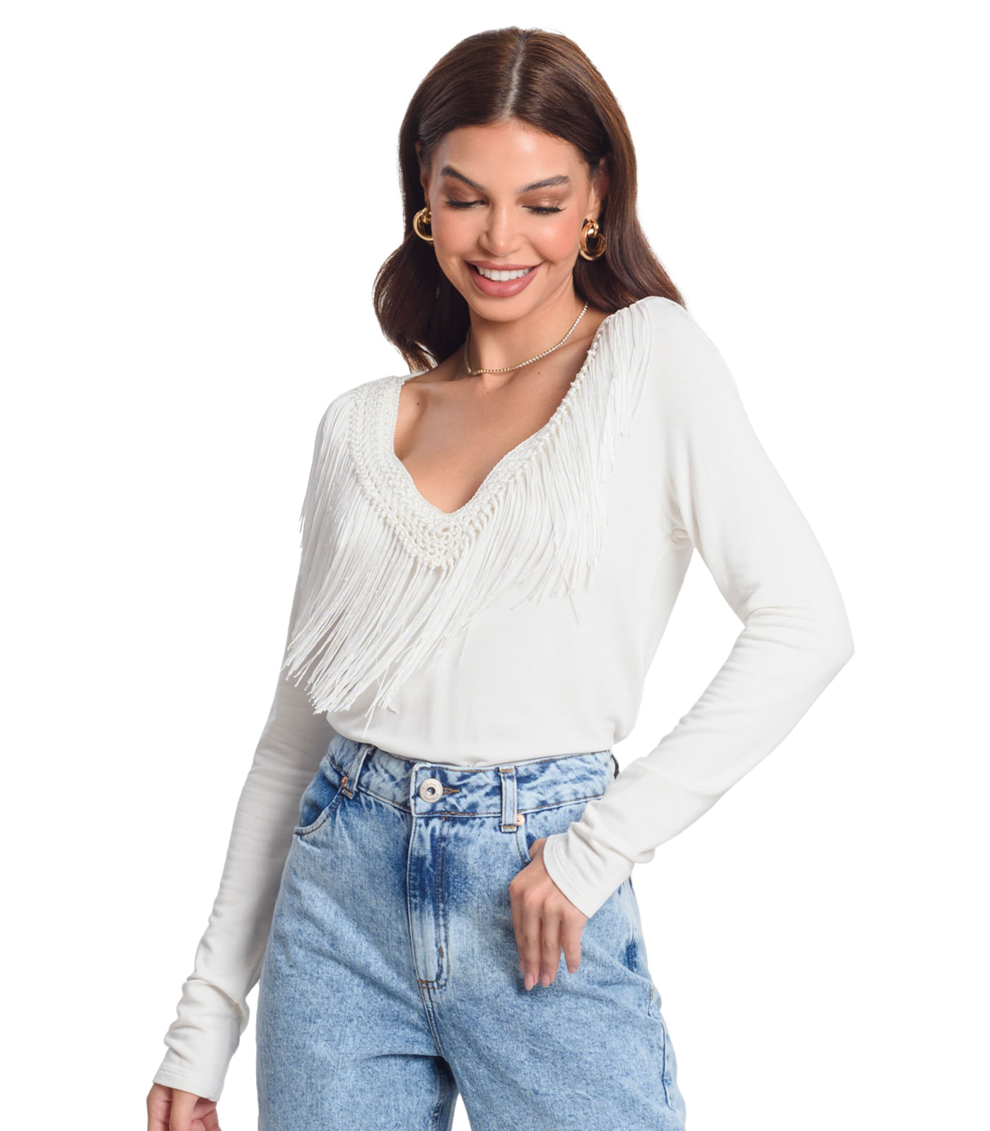 Miniatura Blusão Feminino Molecotton Rovitex Bege G