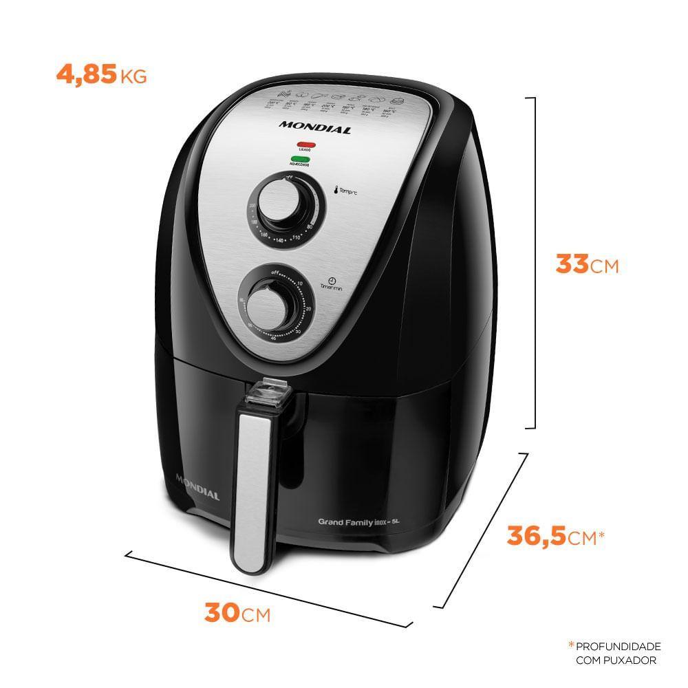 Fritadeira Air Fryer 5 Litros Afn-50-bi Mondial 127v/60hz 110V
