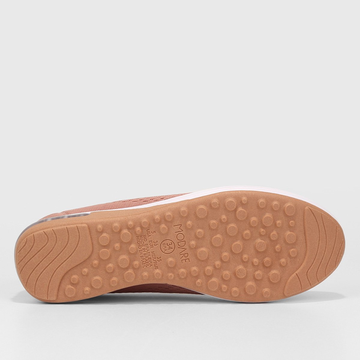 Miniatura Slip On Modare Elástico Bolha Feminino Nude - 34