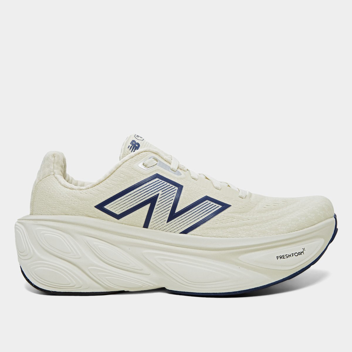 Miniatura Tênis New Balance Fresh Foam X More V5 Masculino Bege+Marinho - 38