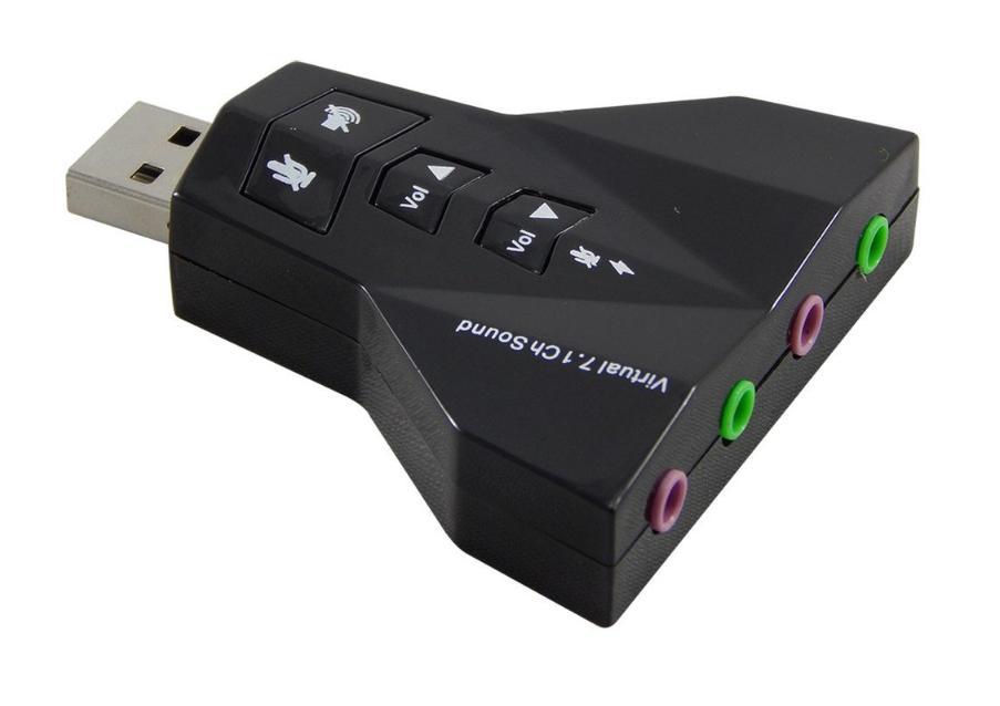 Miniatura Kit 10 Placas De Som Usb Externa 4 Portas 7.1