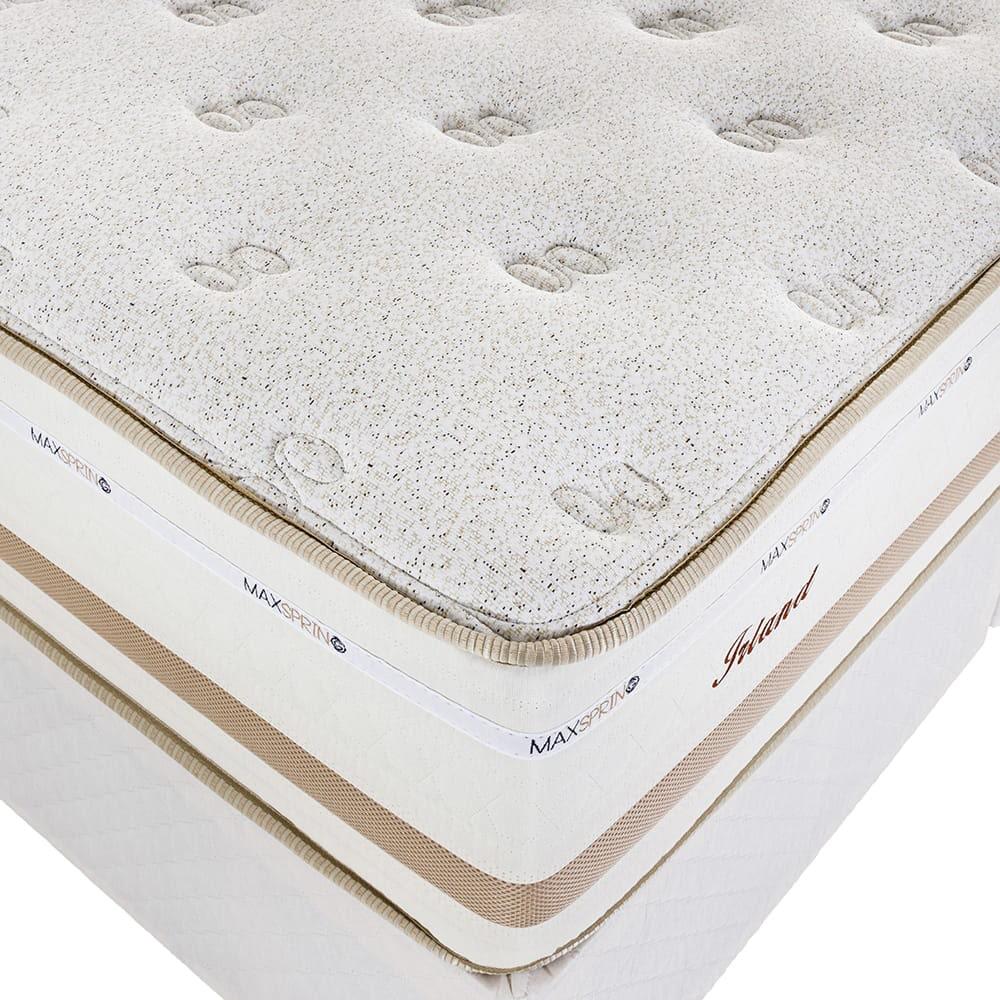 Cama Box com Cabeceira Queen Herval Irland, de Molas Maxspring, 72x158x198 cm