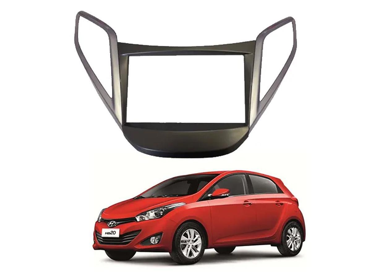 Miniatura Moldura Painel Dvd 2 Din Hyundai Hb20 Sem Som Moldura de painel - Carro