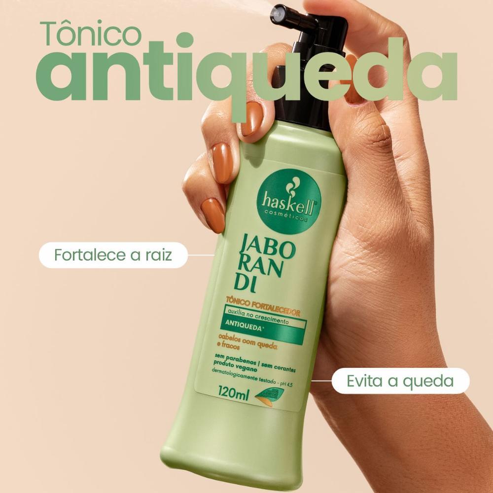Miniatura Kit Jaborandi Antiqueda Haskell Shampoo Condicionador 500Ml