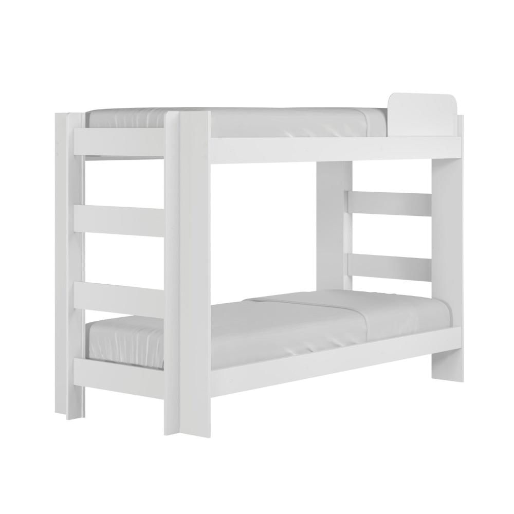 Miniatura Quarto Infantil Completo com Guarda-Roupa e Beliche Théo Branco