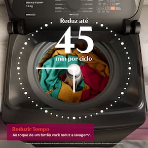 Máquina de Lavar 14kg Brastemp BWJ14A9 Platinum Smart Sensor Cinza 110V