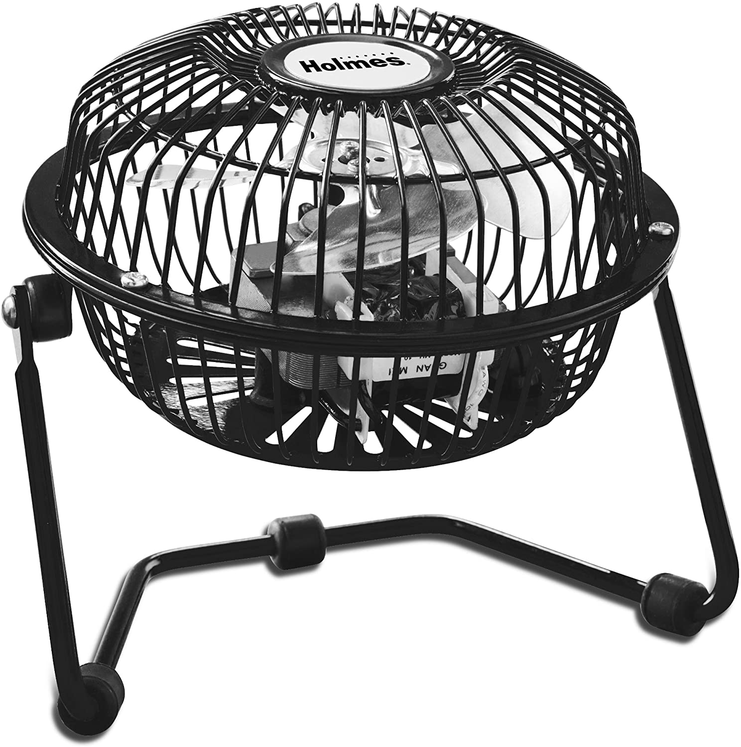 Miniatura Holmes Ventilador de Mesa de 15 cm, 25 W, 110v, preto.