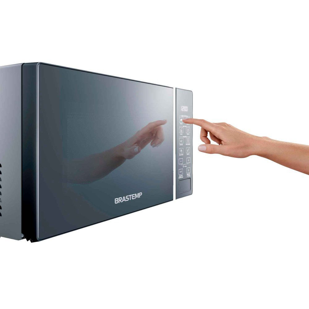 Miniatura Microondas 20 Litros Espelhado BMS20AR Brastemp Inox - 110V