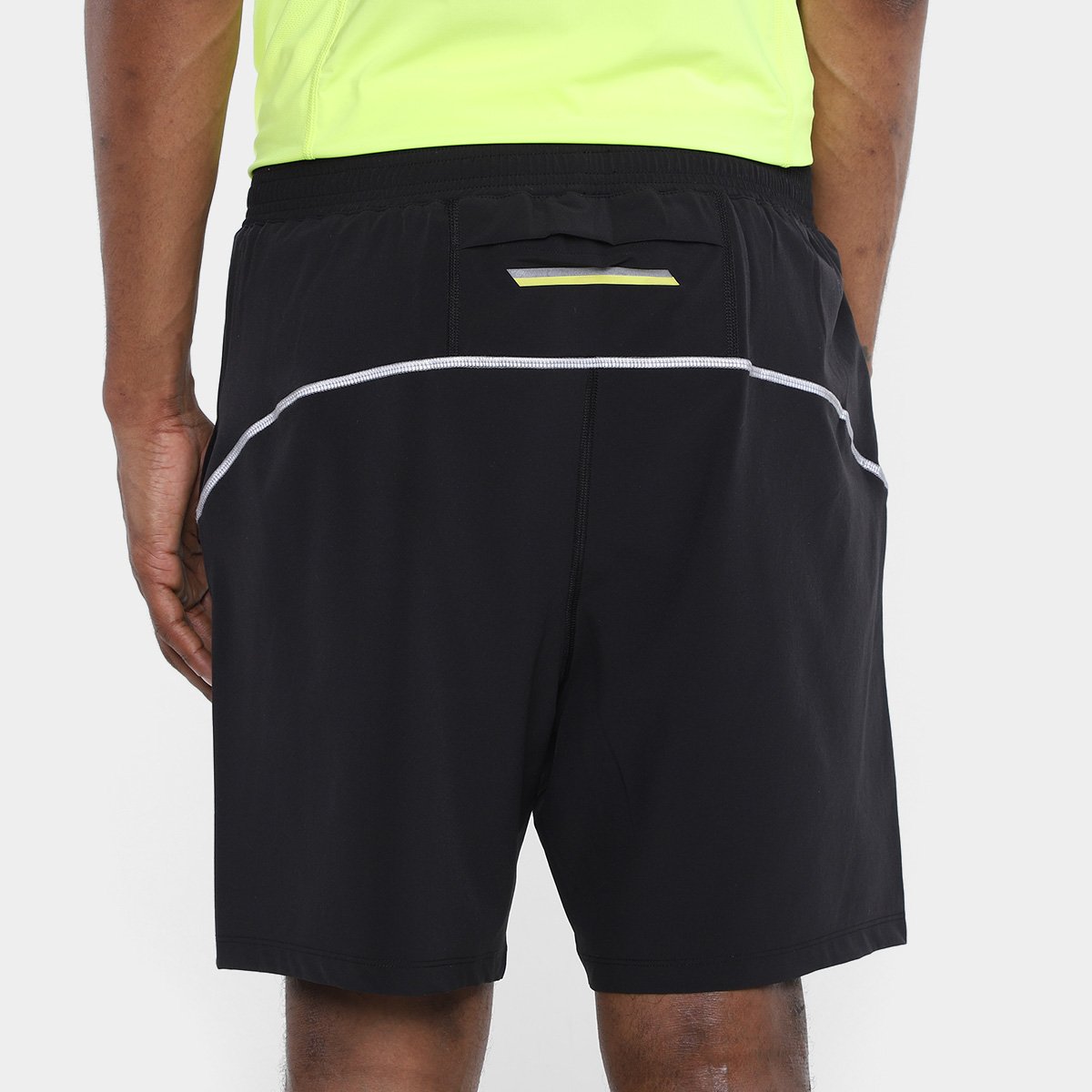 Miniatura Bermuda Olympikus c/ Sunga Interna Masculina Preto+Cinza - G