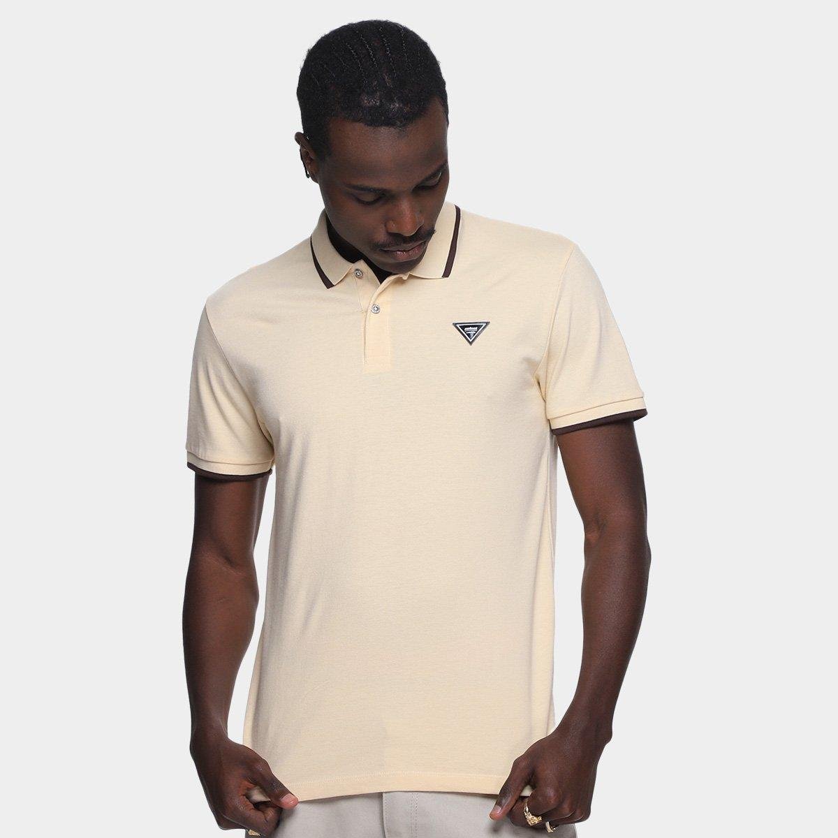 Miniatura Camisa Polo Colcci IV Masculina Bege - G