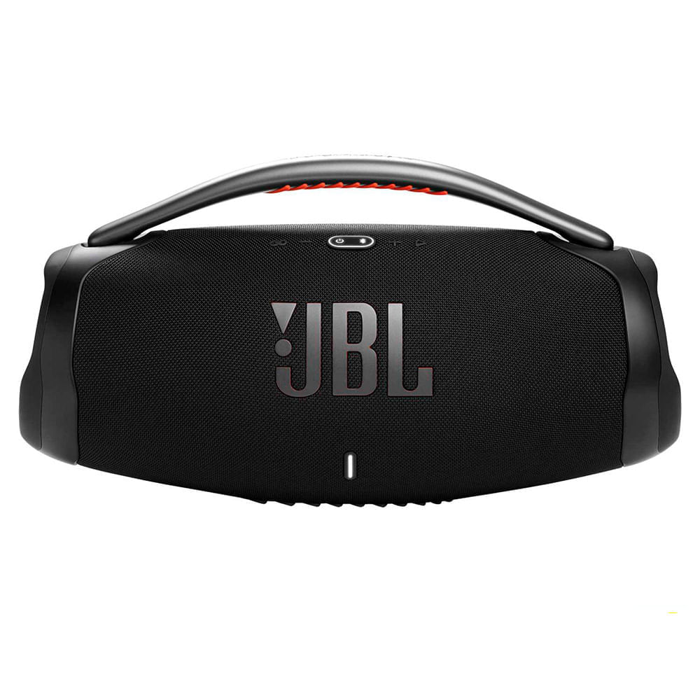 Miniatura Caixa De Som Bluetooth JBL Boombox 3 Preta Até 24h de Reprodução IP67 À Prova d´água 130W Bivolt