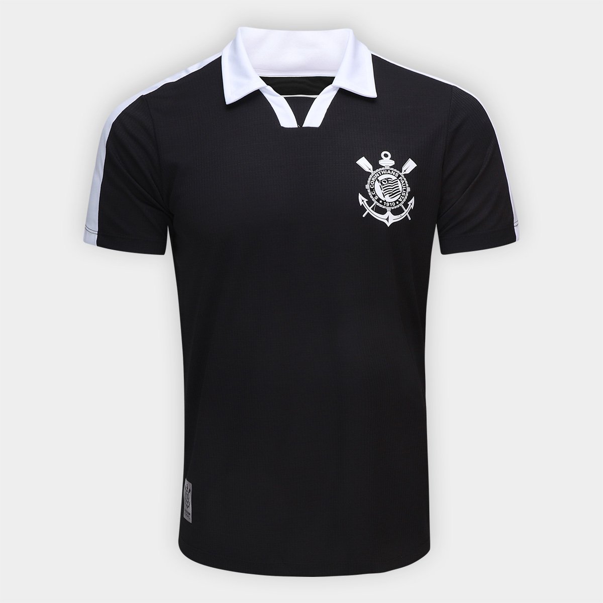 Miniatura Camisa Polo Corinthians Masculina Preto - EGG