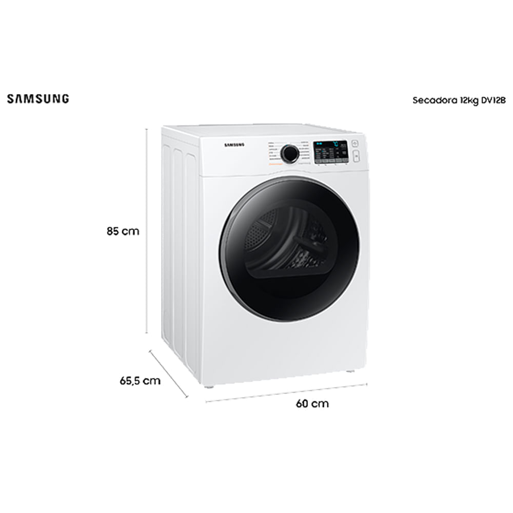 Miniatura Secadora Elétrica Sensor Dry DV12B Branca 12kg 220
