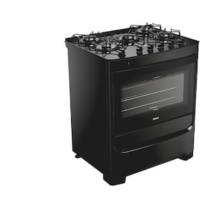 Miniatura Fogão 5 Bocas Consul CFS5VBE com Mesa de Vidro e Acendimento Automático Preto - Bivolt