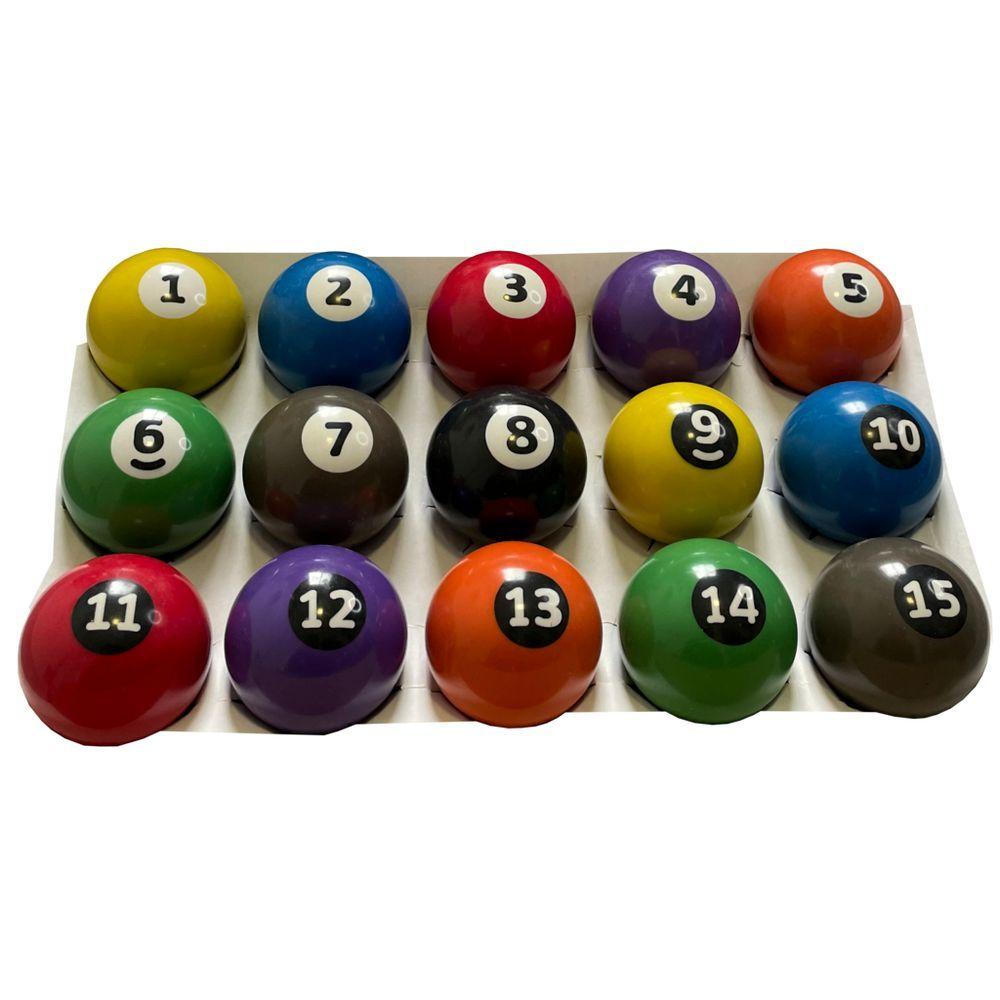Miniatura Jogo De Bolas De Sinuca Numeradas 54mm