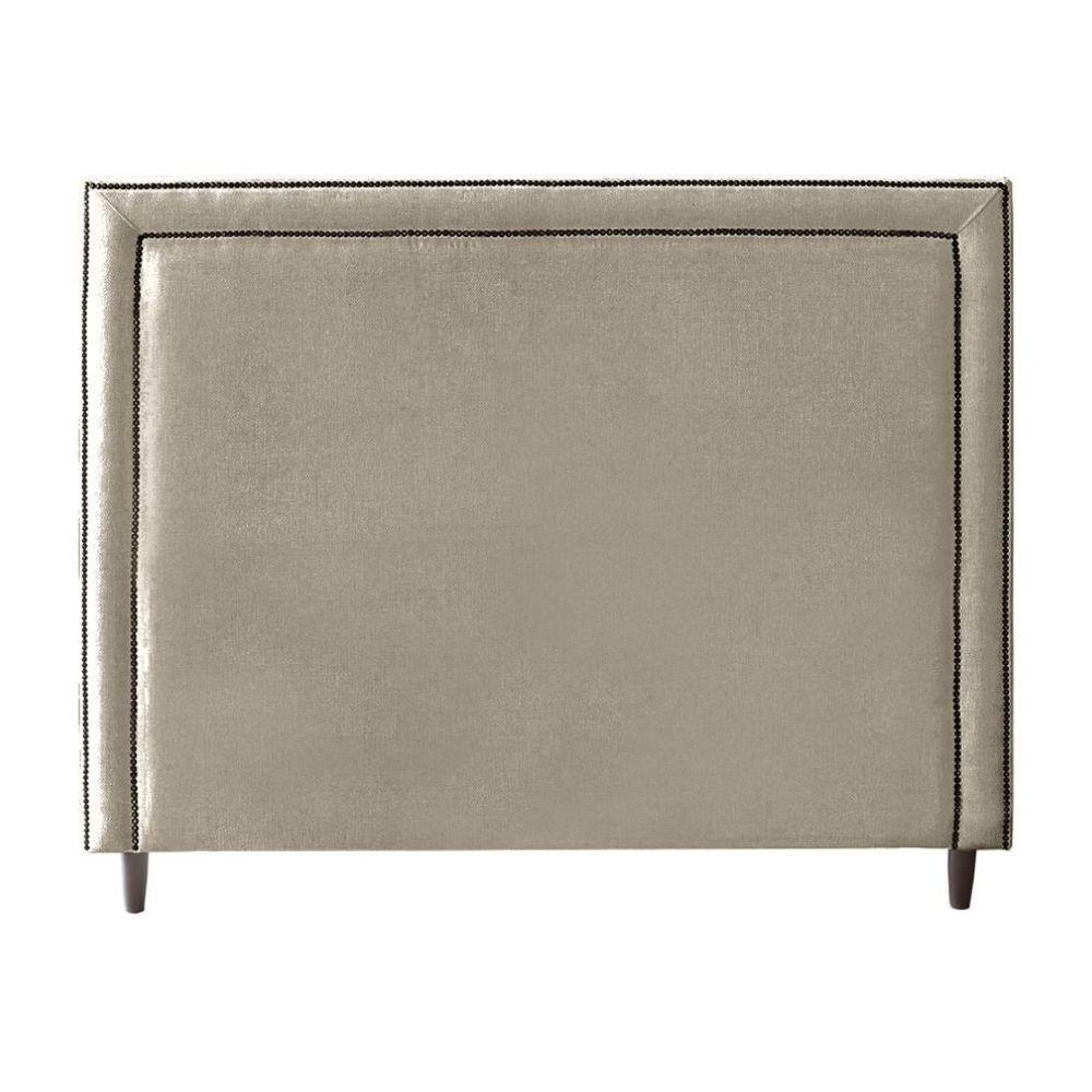 Miniatura Cabeceira Cama King Box Estofado 193 Cm Texas Linho Bege Escuro