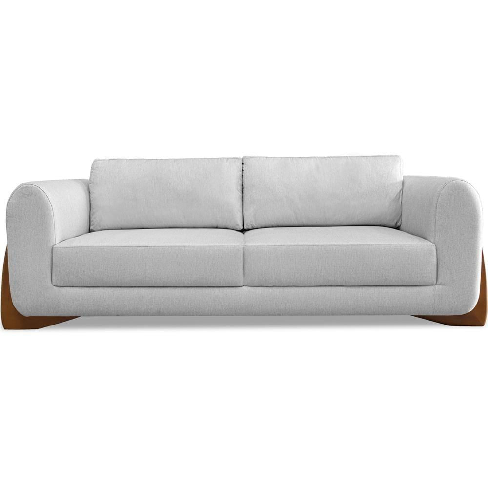 Miniatura Sofa Jolie 2 Lugares 160cm Pes Boomerang Linho 211 Grigio Ezz Grigio