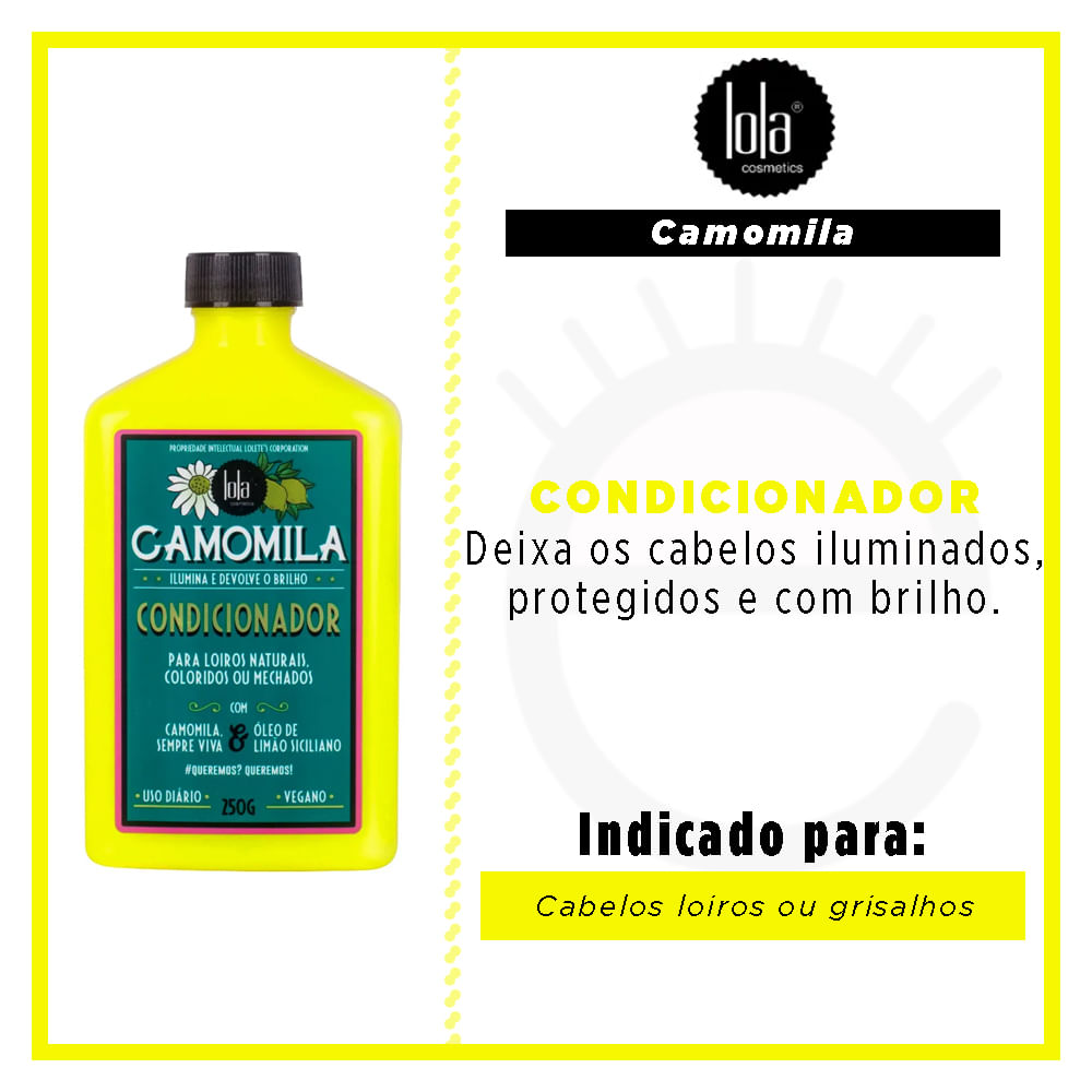 Miniatura Lola Cosmetics Camomila - Condicionador 250ml