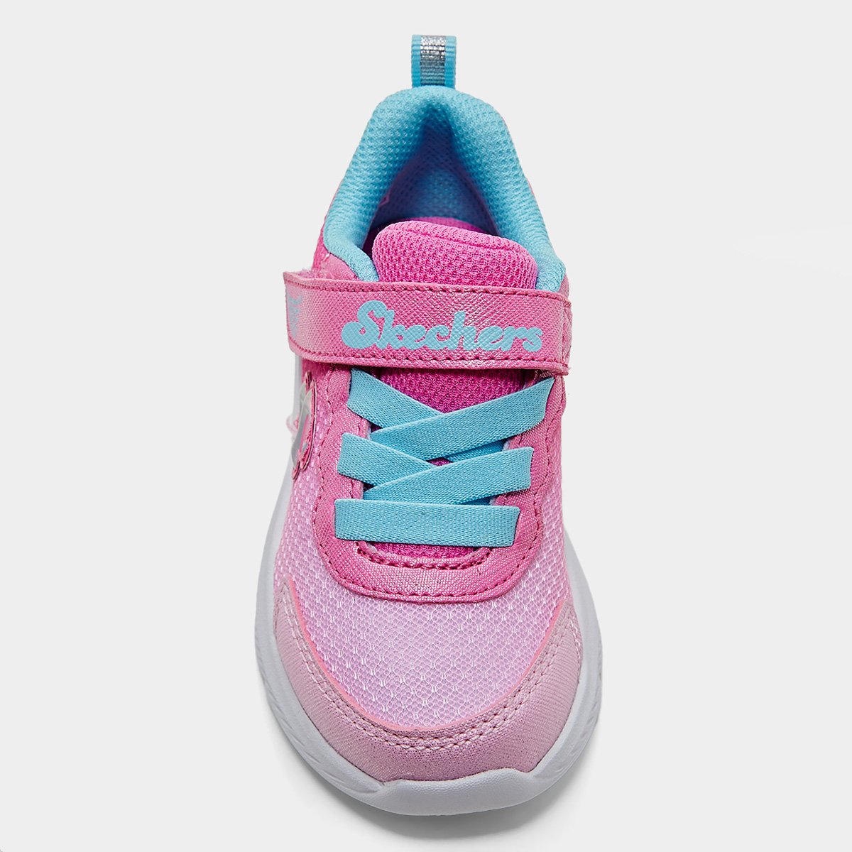 Miniatura Tênis Infantil Skechers Menina Rosa+Azul - 21
