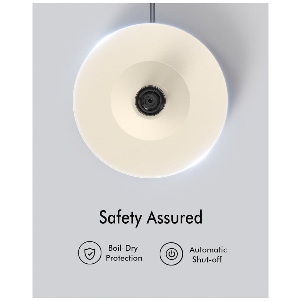 Chaleira Elétrica Retrô 1,7L em Aço Inoxidável com Desligamento Automático e Proteção Contra Fervura, 110V 1500W, Longde...