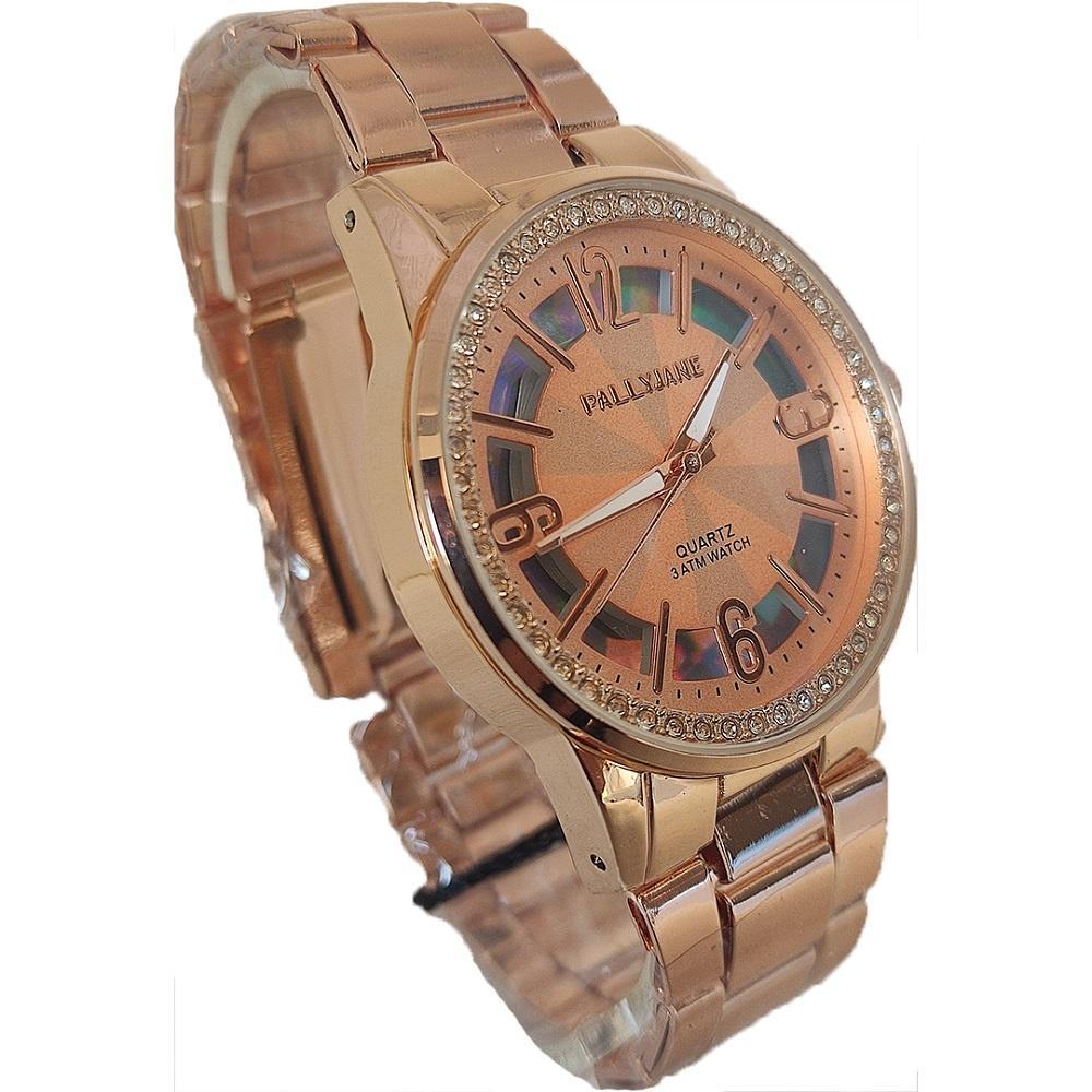 Miniatura Relogio Brilhante Tiktok Leve Moderno Rosê Aço Inoxidável