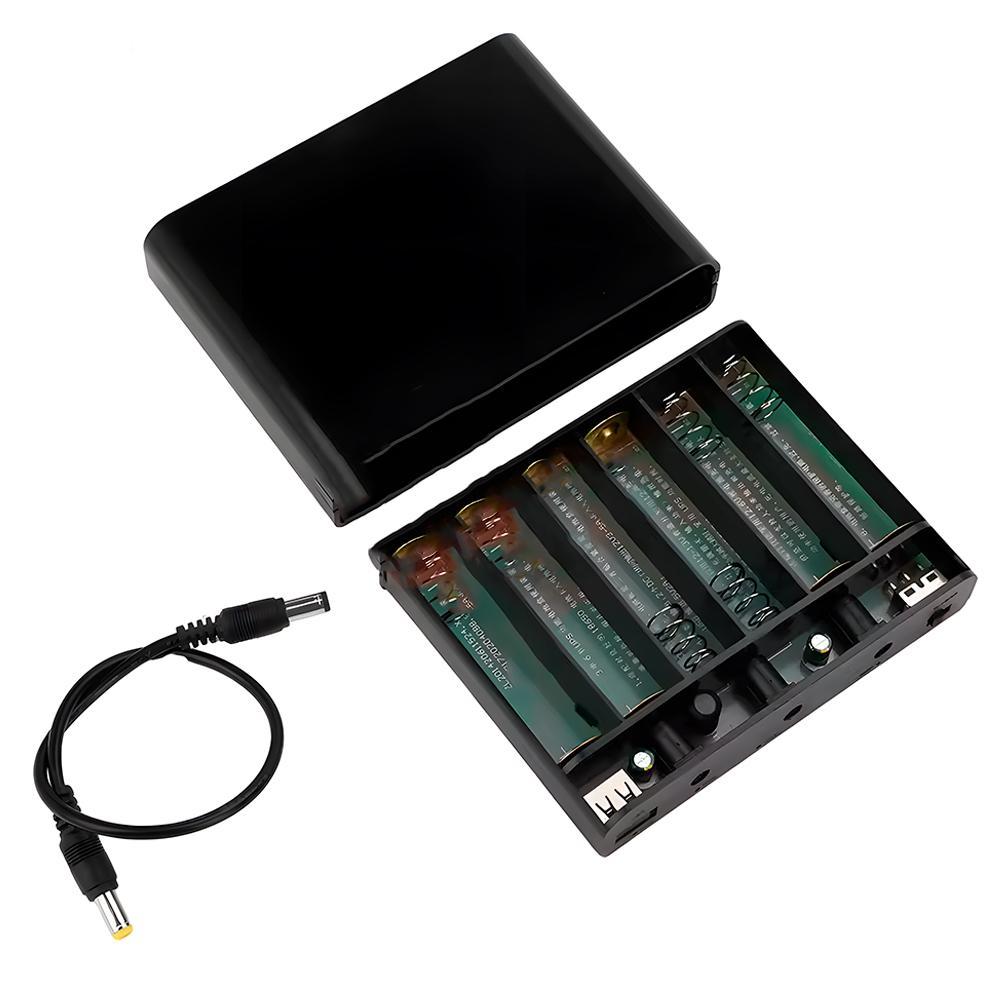 Miniatura Mini Nobreak, Ups, 5V/9V/12V, Para Câmeras E Roteador-Preto