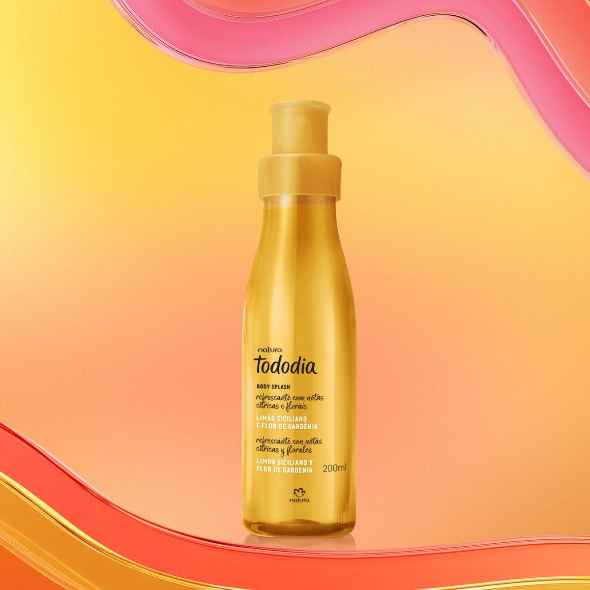 Miniatura Body Splash Natura Tododia Limão Siciliano E Flor Gardênia
