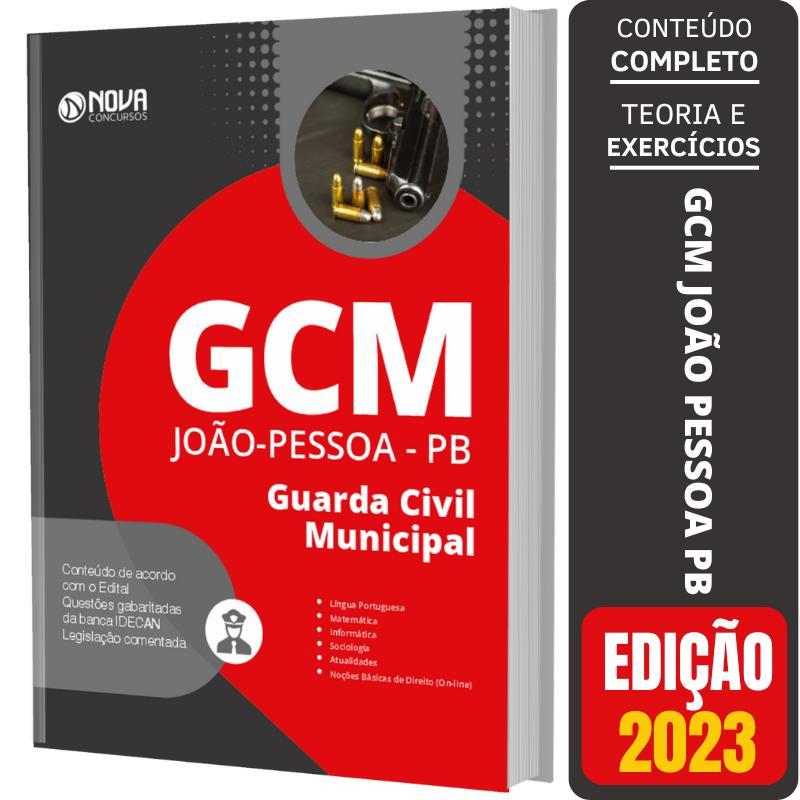 Miniatura Apostila Gcm João Pessoa Pb 2023 - Guarda Civil Municipal