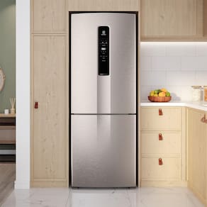 Geladeira Electrolux IB7S Frost Free Inverse Efficient AutoSense Look 490L Inox 110V