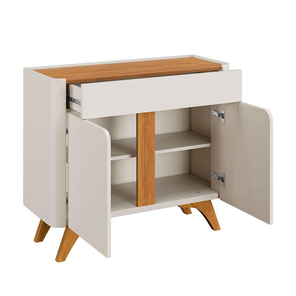 Buffet Aros 02 Portas 920 Mavaular Off White Com Naturalle