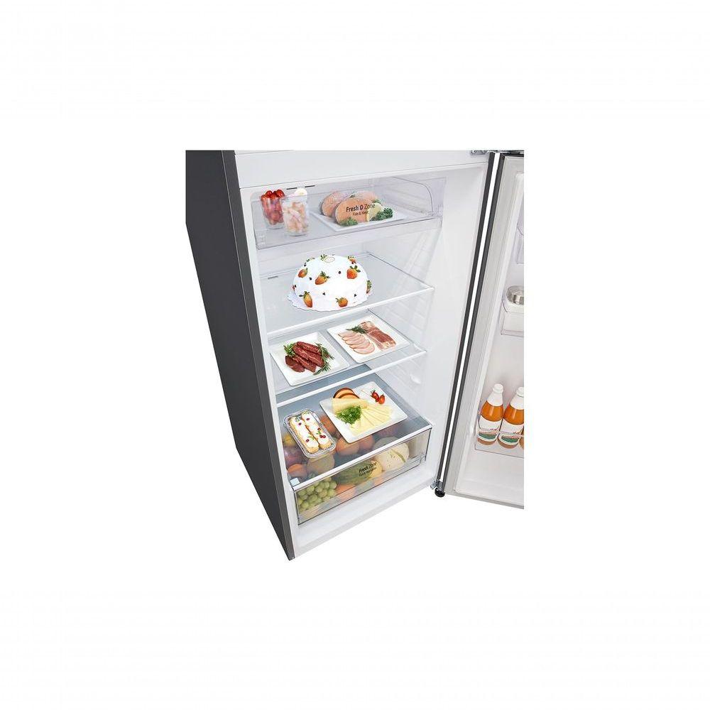 Geladeira LG Frost Free Inverter 461L Duplex Inox Look 110V