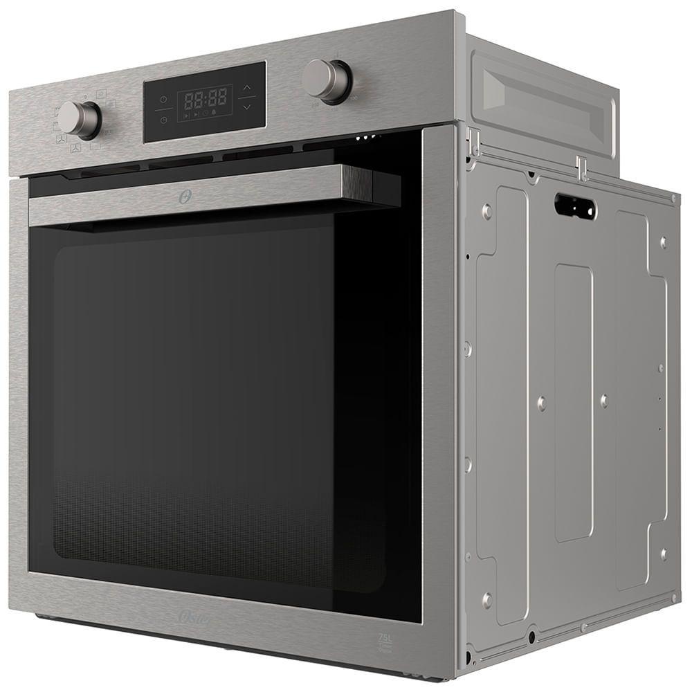 Miniatura Forno De Embutir Elétrico Oster Semi Digital Black Inox 75L 220V