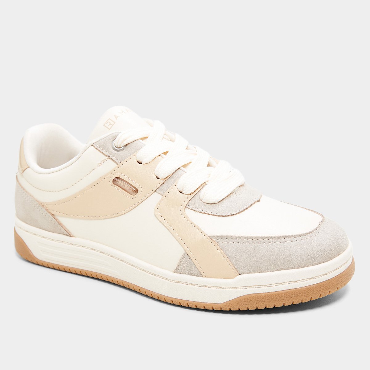 Miniatura Tenis Ramarim Casual Feminino Cinza+Bege - 34