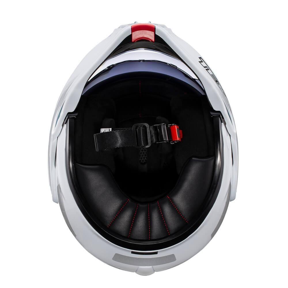 Miniatura Capacete Texx Esc Stratos 180 Branco Brilho 56 [f016]