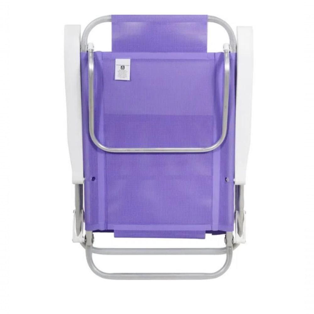 Miniatura Cadeira Bel Sunny Aluminio Sannet 6 Posicoes Lilas Bel