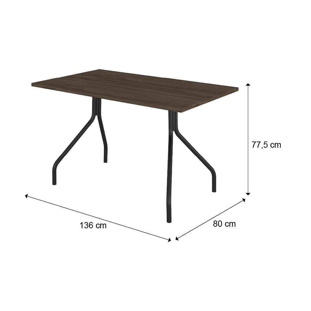 Miniatura Conjunto Sala De Jantar Carraro Portland Com Mesa 6 Cadeiras
